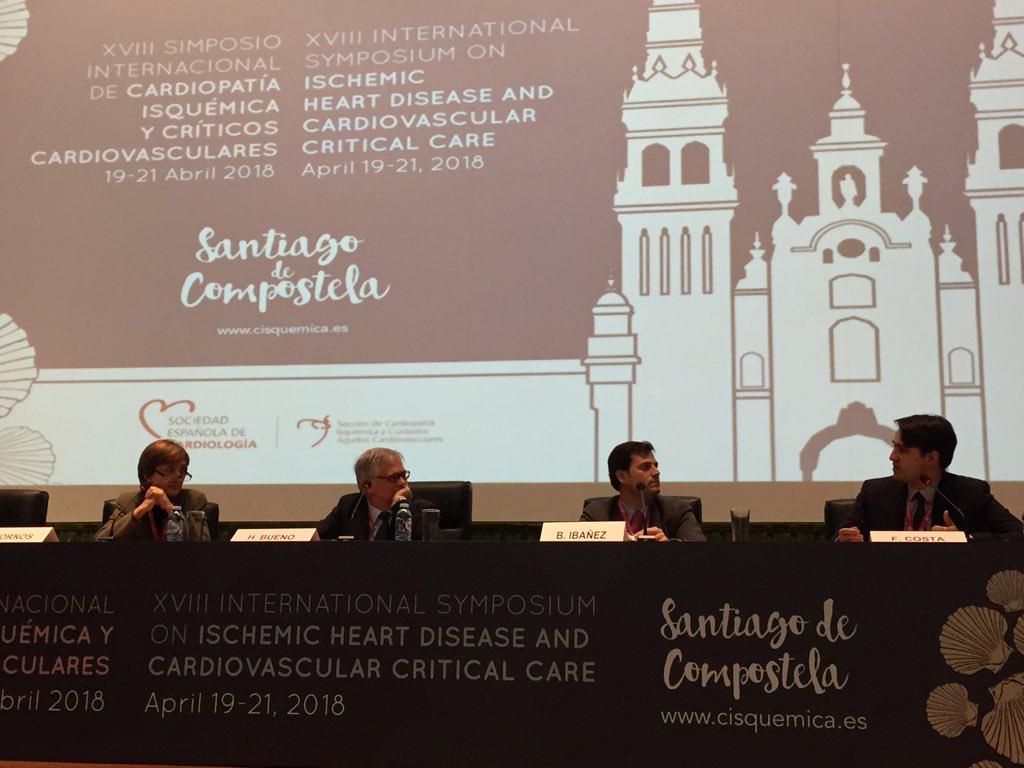 Great discussion on the ESC 2017 guidelines! The Task Force members give us insights on many controversial points #Isquémica18