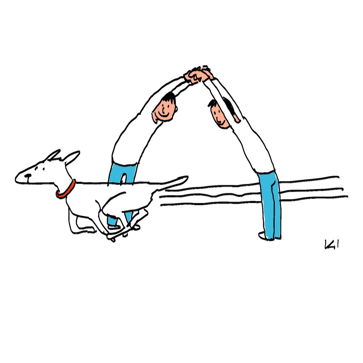 「びゆぅん! #dogs 」|飯田研人 Kento IIDAのイラスト