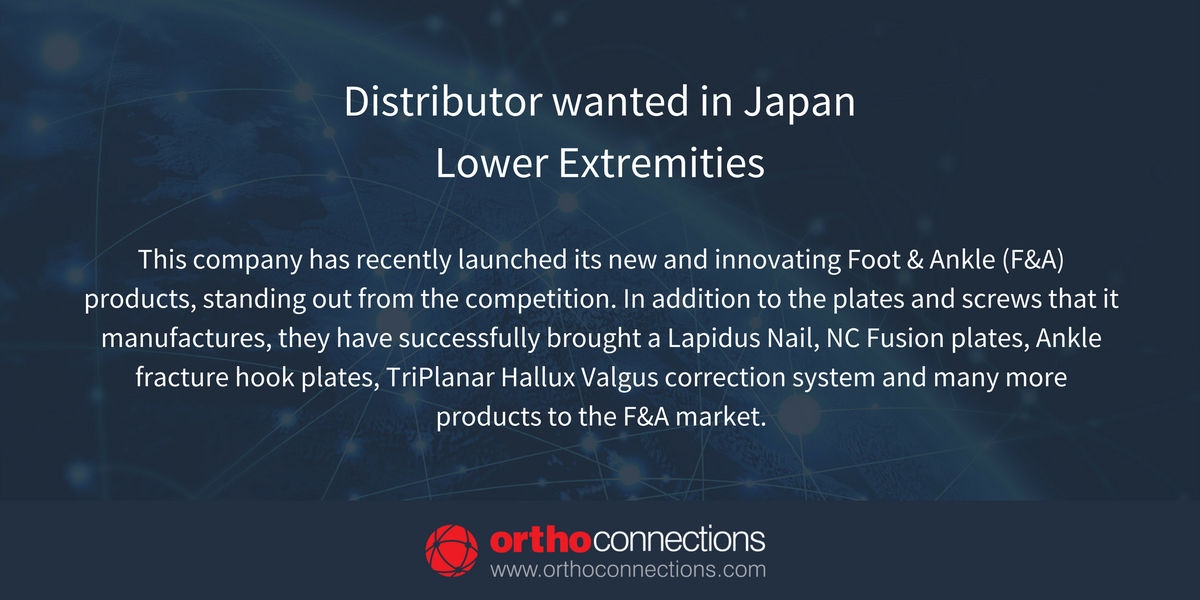 orthoconnection's tweet image. This company has recently launched its new and innovating Foot &amp;amp; Ankle (F&amp;amp;A) products, standing out from the competition. #LowerExtremities #Japan #Orthopaedics

Full opportunity: bit.ly/ortho85