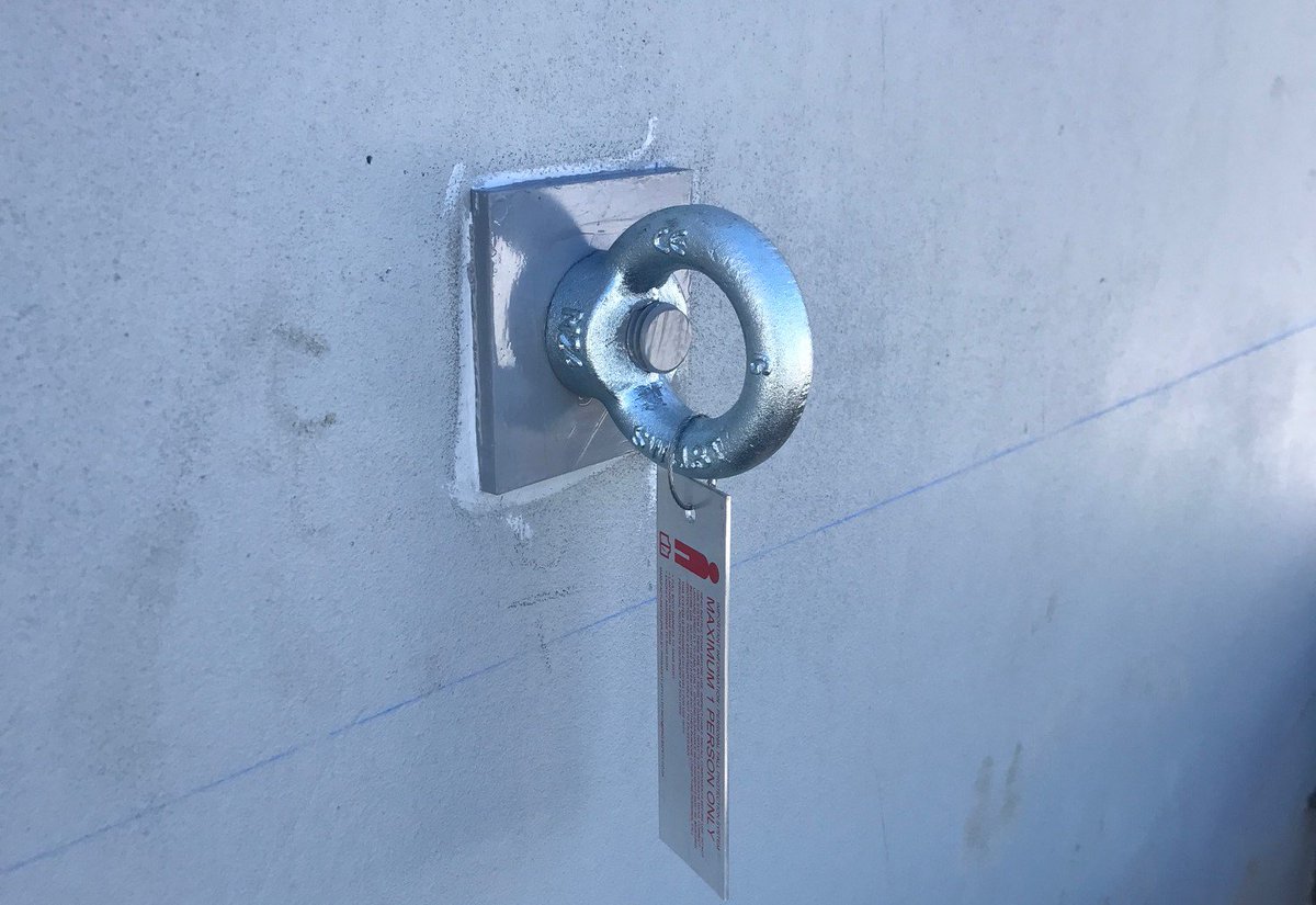 designanchor1's tweet image. Rope access safety anchors can be installed to both new and existing buildings. #safetyanchors #ropeaccess #designanchor