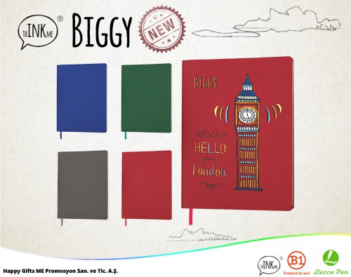 Kapağına basılacak tasarımı  siz belirleyin,  büyük ebatı ile dikkat çeken Biggy’I markanıza özel hale getirelim! 
#happygifts #biggy #thinkme #promosyon
