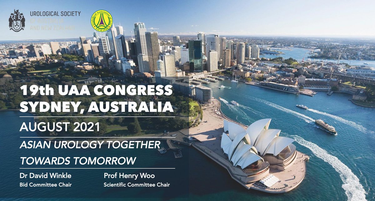 USANZUrology's tweet photo. USANZ wins hosting rights to the UAA 2021 Congress!! After being shortlisted along with Thailand, UAE and The Philippines, #USANZ is delighted to receive the honour of hosting the Congress in #Sydney in August 2021. #UAA18 https://t.co/gF5JlyNyom