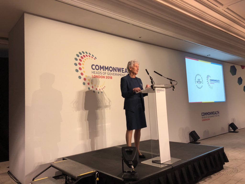 thecgf's tweet photo. CGF President Louise Martin CBE hails success of @gc2018 and cites “record number of medal-winning countries” - 43 out of the 71 teams – as indication of growing breadth of Commonwealth sport @commonwealth18 @dcms #ModernCommonwealth #WeAreTheCommonwealth https://t.co/s2UFLE7XIs