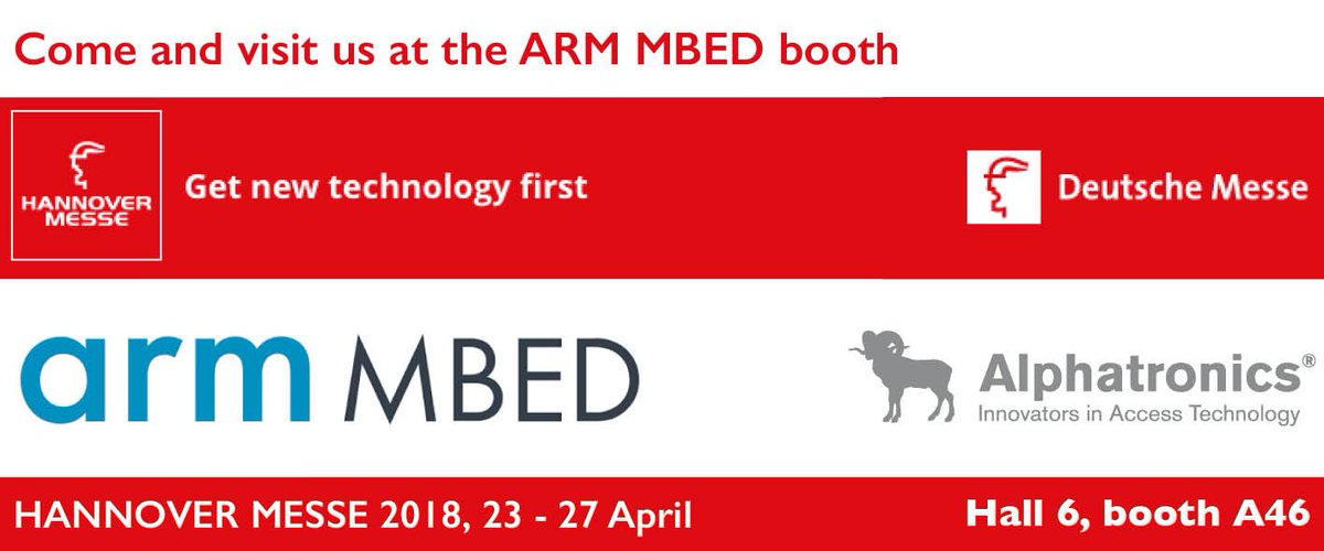 AlphatronicsBel's tweet photo. Come and visit us at the ARM MBED booth and discover our newest creation 'Binbeat'!
https://t.co/IEFbUAoItT
HANNOVER MESSE 2018, 23 - 27 April
Hall 6, stand A46
#armmbed #arm #iot #hannovermesse #getnewtechnologyfirst #wastecollection https://t.co/qN0LSr97o1