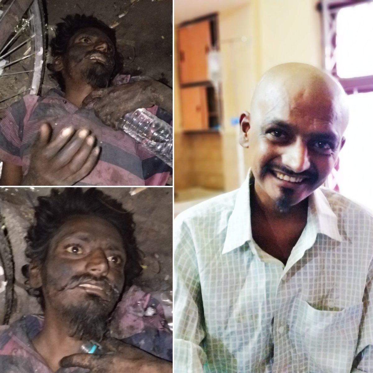 secondchancehyd's tweet photo. Rescuing the destitute, transforming lives! 
@Andrew007Uk @RachakondaCop @shosrnagar sir we rescued this man from your limits. https://t.co/2lMxSpT9QZ