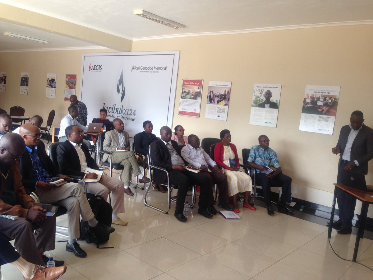 Principals of Teacher Training Colleges from across #Rwanda participate in an awareness workshop at <a href="/Kigali_Memorial/">Kigali Genocide Memorial</a> Peace School to understand the integration of peace and values in the new Competence Based Curriculum.