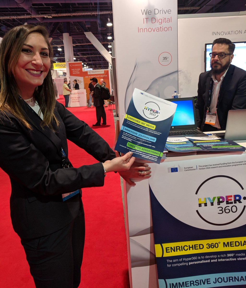 hyper360_eu's tweet photo. Our project partners from #Mediaset introduce #HYPER360 project to #NAB2018 audience. More information at https://t.co/XpCQozvb3j https://t.co/6Q44vcxfHp