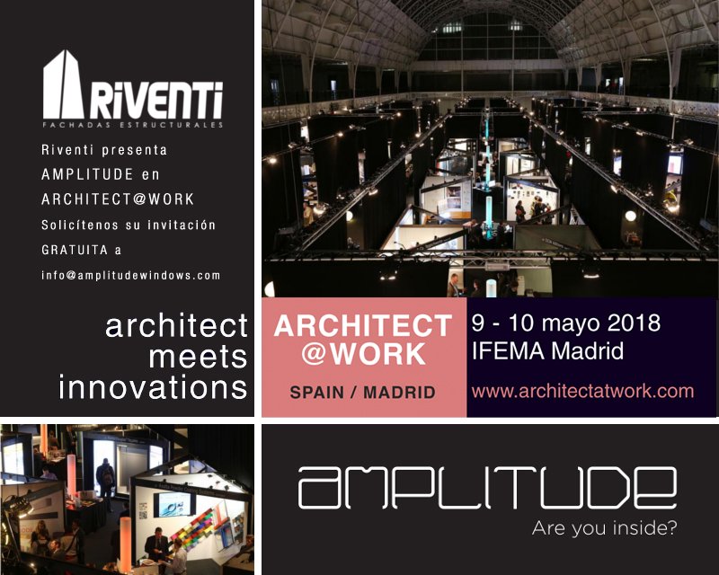 Los próximos 9 y 10 de mayo estaremos en <a href="/ATW_INTL/">ARCHITECT@WORK</a> . El evento más innovador que se celebra por primera vez en #Madrid. Solicítanos tu entada gratuita
bit.ly/2HhgRsA
#minimalistwindow #areyouinside #arquitectura #minimalwindows  #glass #slidingglassdoors #interiordesign
