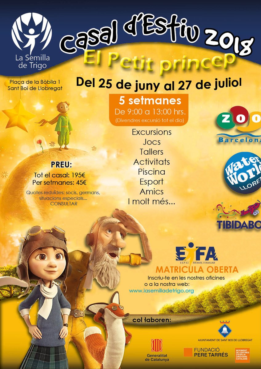 Abiertas las inscripciones para nuestro casal de verano!!! No os quedéis sin plaza!!!