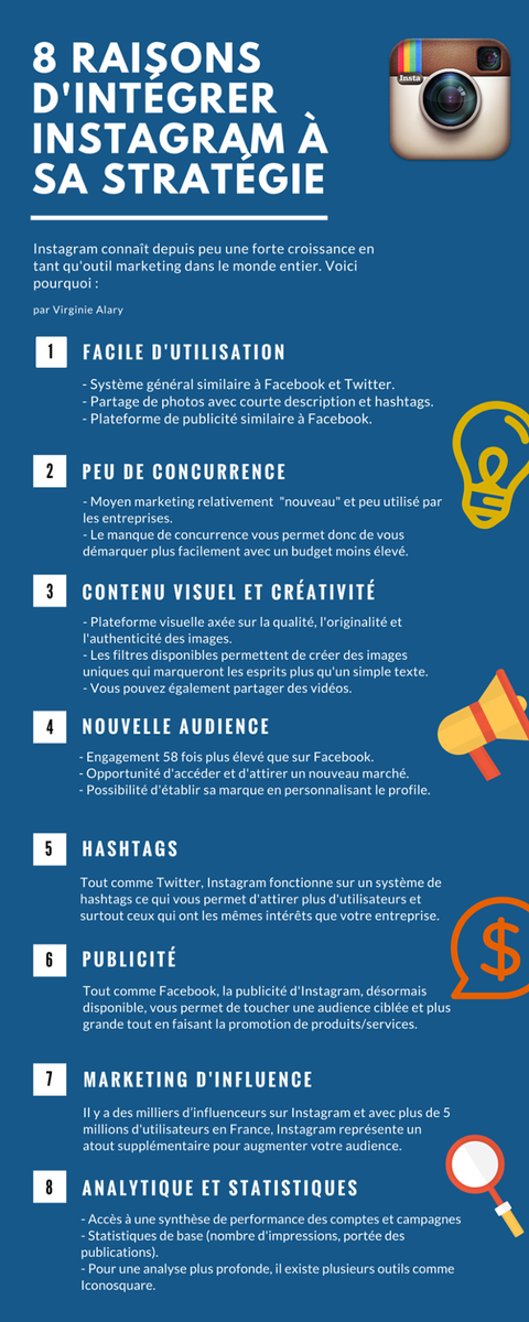 lewebfrancais33's tweet photo. Pourquoi faut-il être présent sur Instagram ❓ 8️⃣ bonnes raison de se lancer ❗️

Par Virginie Alary via @wellcom 👍🏻

#socialmedia #instagram #digital #digitalmarketing #marketing #infographie #transfonum https://t.co/FonLRRYpHH