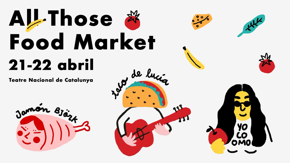 barcelona_cat's tweet photo. Els dies 21 i 22 d'abril tindrà lloc l'edició de Primavera del festival gastronòmic All Those Food Market al @teatrenacional. 🥙🍣🍥🍲🍜🍕🌯
#AllThoseFoodMarket Més info al web https://t.co/oLeLZYq9w1 https://t.co/oVkJ1NSfek