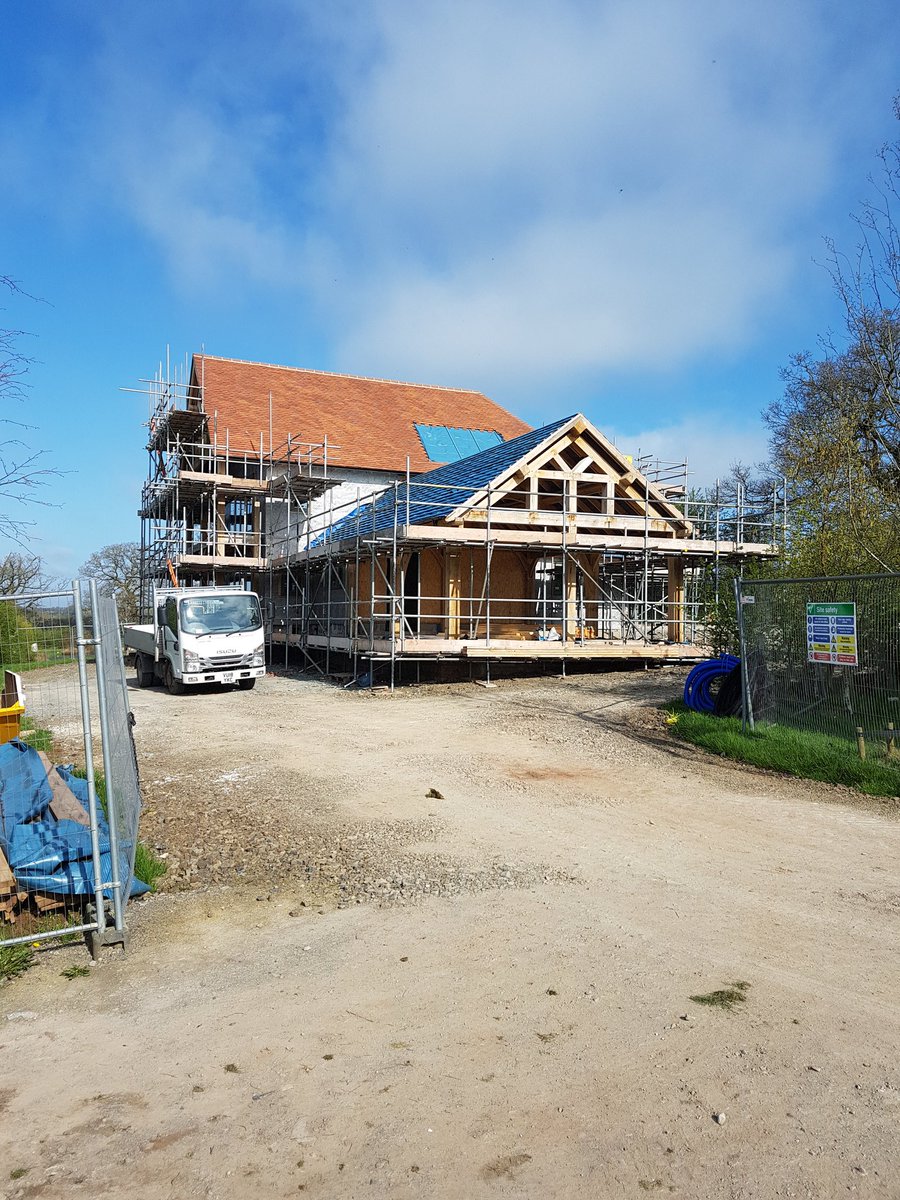 On site inspections across #Herefordshire today. This beautiful house being built by on of our members. #construction #safety #cdm