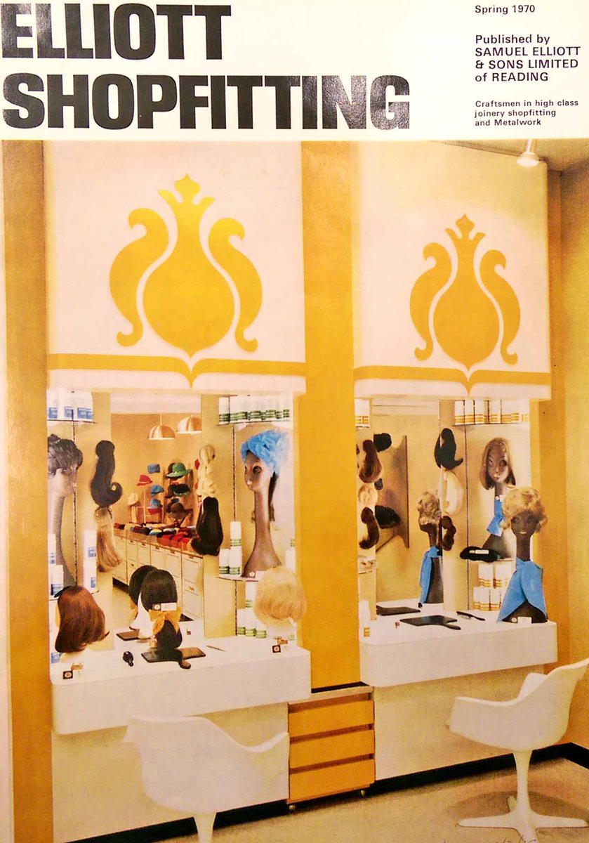 BerksArchives's tweet image. This bright sample from Samuel Elliott and Sons of Reading's 1970 promotional brochure for shopfitting is a bit of fun for #Archive30