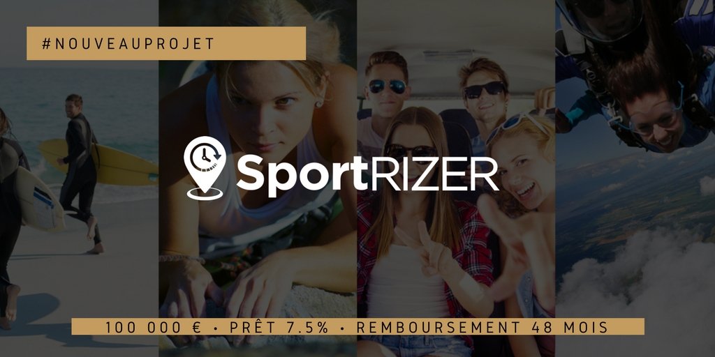 #Nouveauprojet | <a href="/SportRIZER/">SportRIZER</a>, la plateforme de réservation en ligne d'activités de pleine #nature, sollicite un emprunt de 100 000 euros sur <a href="/myOptions_co/">myOptions</a>.
Pour participer à l'aventure, prêtez entre 50 et 2 000 € :
➡️myoptions.co/projets/sportr…
#outdoor #marketplace #loisirs