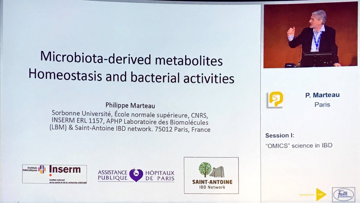 manu_barreiro's tweet photo. #FALK18 DR Marteau explaining the complex relationship between Microbiota and metabolites https://t.co/HnT9H4qM8i