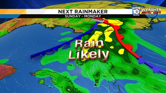 Enjoy your warm and mostly dry Friday forecast because rain chances increase this weekend. Watch local10 for more. https://t.co/MXNeLkHKXL