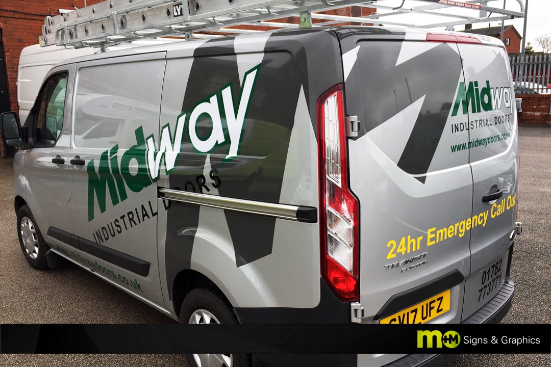 Midway company branding completed and ready to go! 😎☀️ #decals #stokeontrent #business #graphics #staffordshire