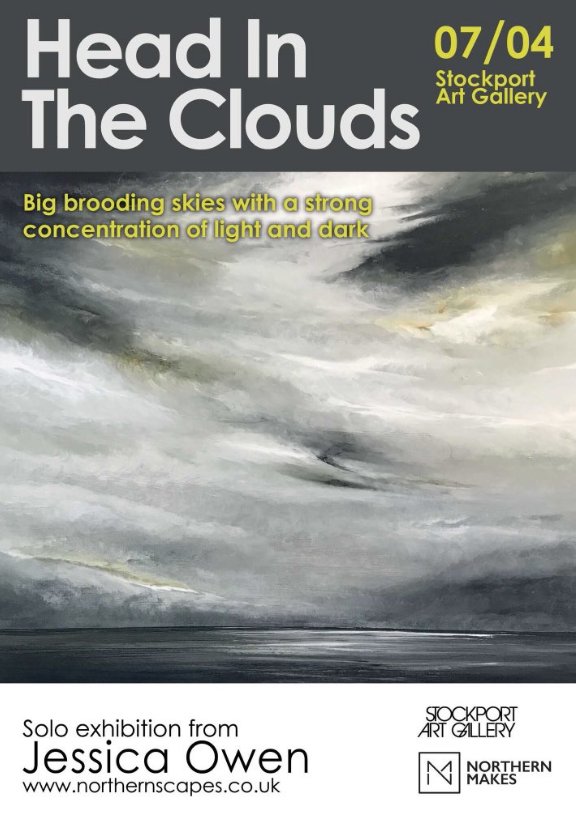 Our resident maker Jessica Owen @northernscapes's solo exhibition 'Head in the Clouds' is on until the 5th of May at Stockport Art Gallery.