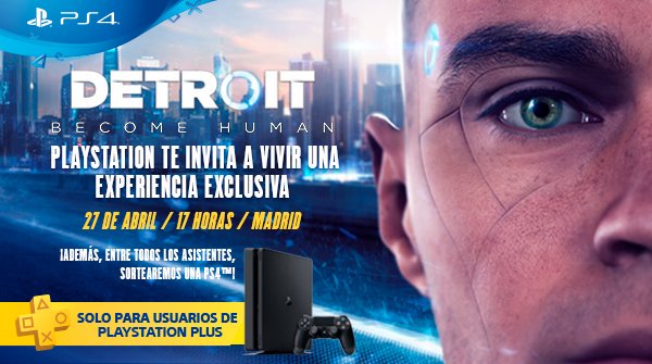 60 Plusers reunidos en un eventazo de #DetroitBecomeHuman.😀 ¡Apúntate y vive la experiencia de primera mano con @PSPlusEs!😀👉 +link bit.ly/EventoDetroit