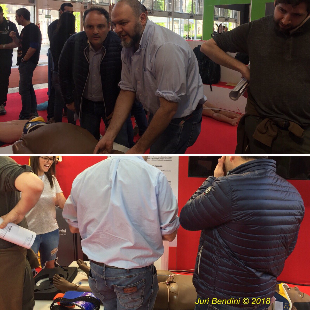 PecoraNera1's tweet photo. REBOA e Toracotomia: dalla strada alla sala di emergenza
#Exposanita Anfiteatro
#SimMan @Mentice @Aniarti_ @Exposanita @smalucel @SebStefano @marco_bombo @RobertoVacchi https://t.co/jBXwd4q8fm