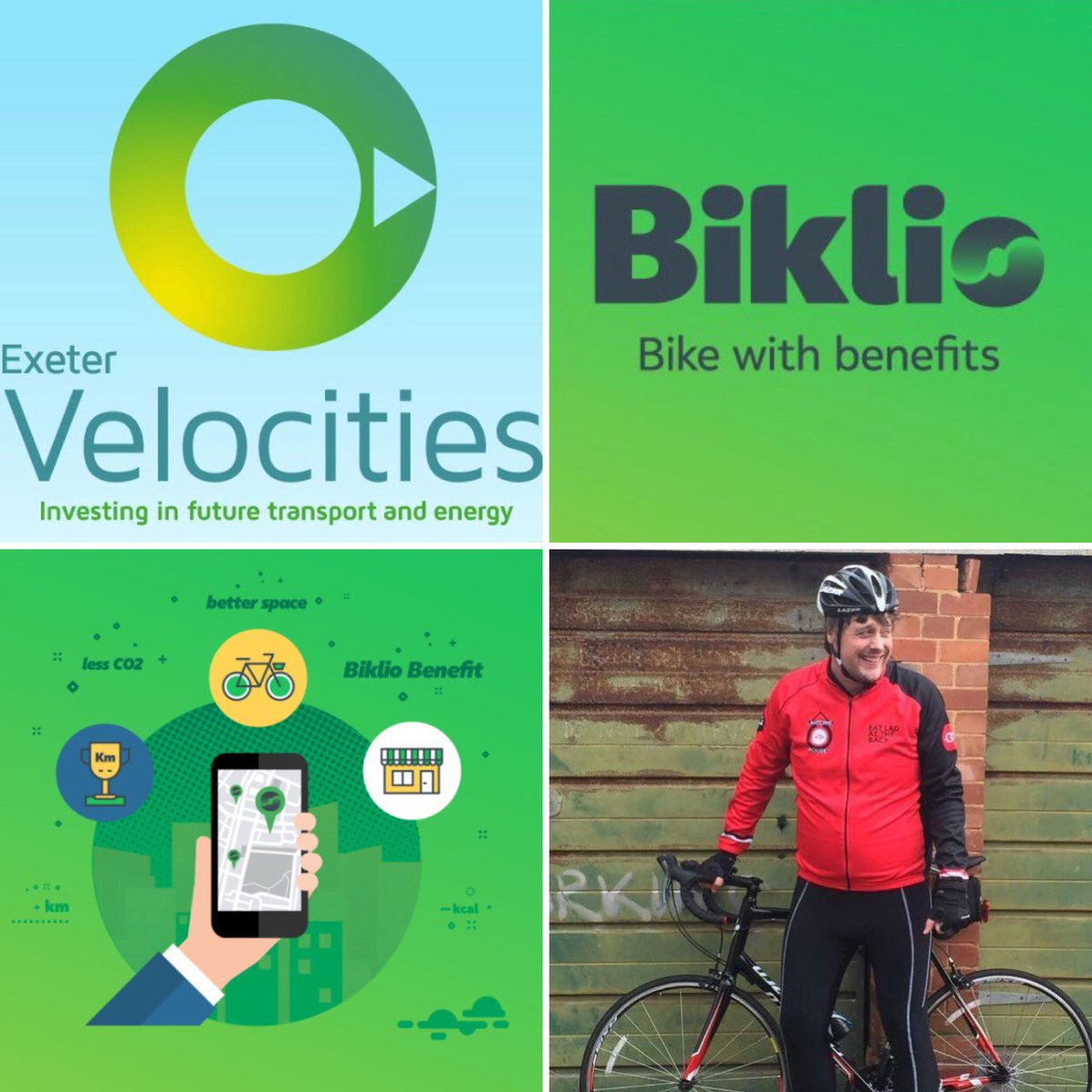 Outofdepth_dad's tweet photo. Excited to see @BiklioApp is coming to #Exeter as part of the #groundbreaking @ExeVelocities initiative. As a local #cyclist and proud #mamil this incentive programme for getting on your bike sounds great! @ExeCityFutures #Cycling #Exeter #Environmentally friendly. https://t.co/afQTXbpGIN