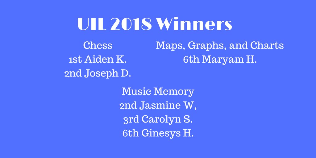 BTEgoesIB's tweet photo. YAY! Congrats to all our UIL winners! https://t.co/oJ0xnQsnsQ