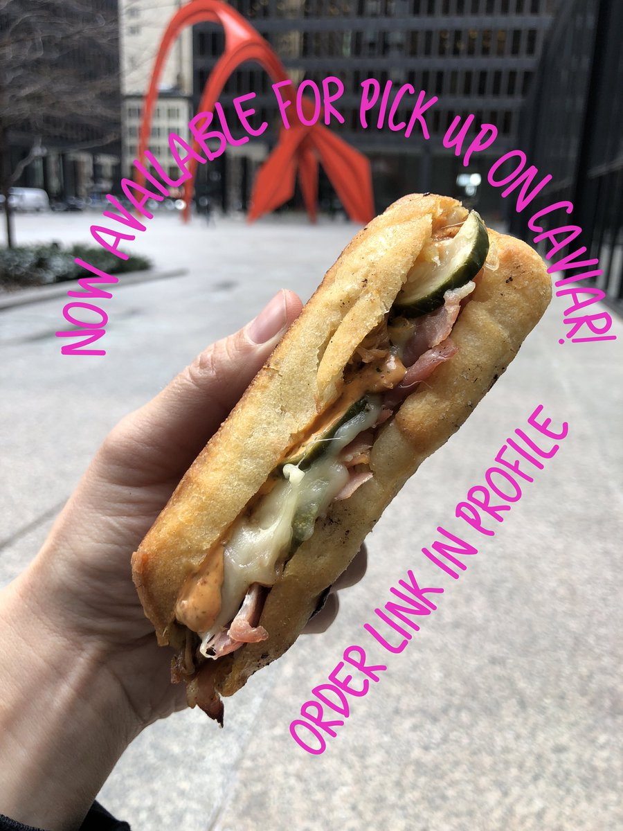 TriBeccasCubano's tweet photo. HUGE NEWS! TriBecca’s Cubano is now available for PICK UP on @TryCaviar! Order in advance, pick up on time, no waiting in line. EXCITEMENT! Order here: https://t.co/GlSYp1Ujih https://t.co/aR7FhqemXD