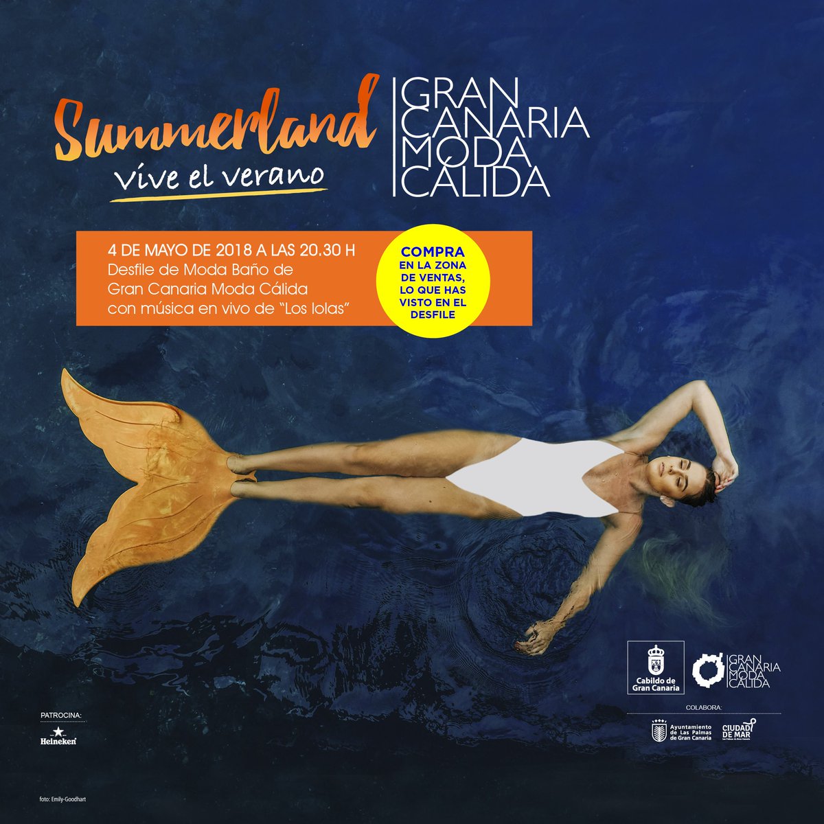 SummerLand combina del 4 al 6 de mayo desfiles de ropa de baño de Gran Canaria Moda Cálida con el ritmo de música en vivo en #LasCanteras, en un evento que incluye también un área gastronómica

> Más información: bit.ly/2Jdre1h 

#GranCanariaSummerLand
#SeeNowBuyNow