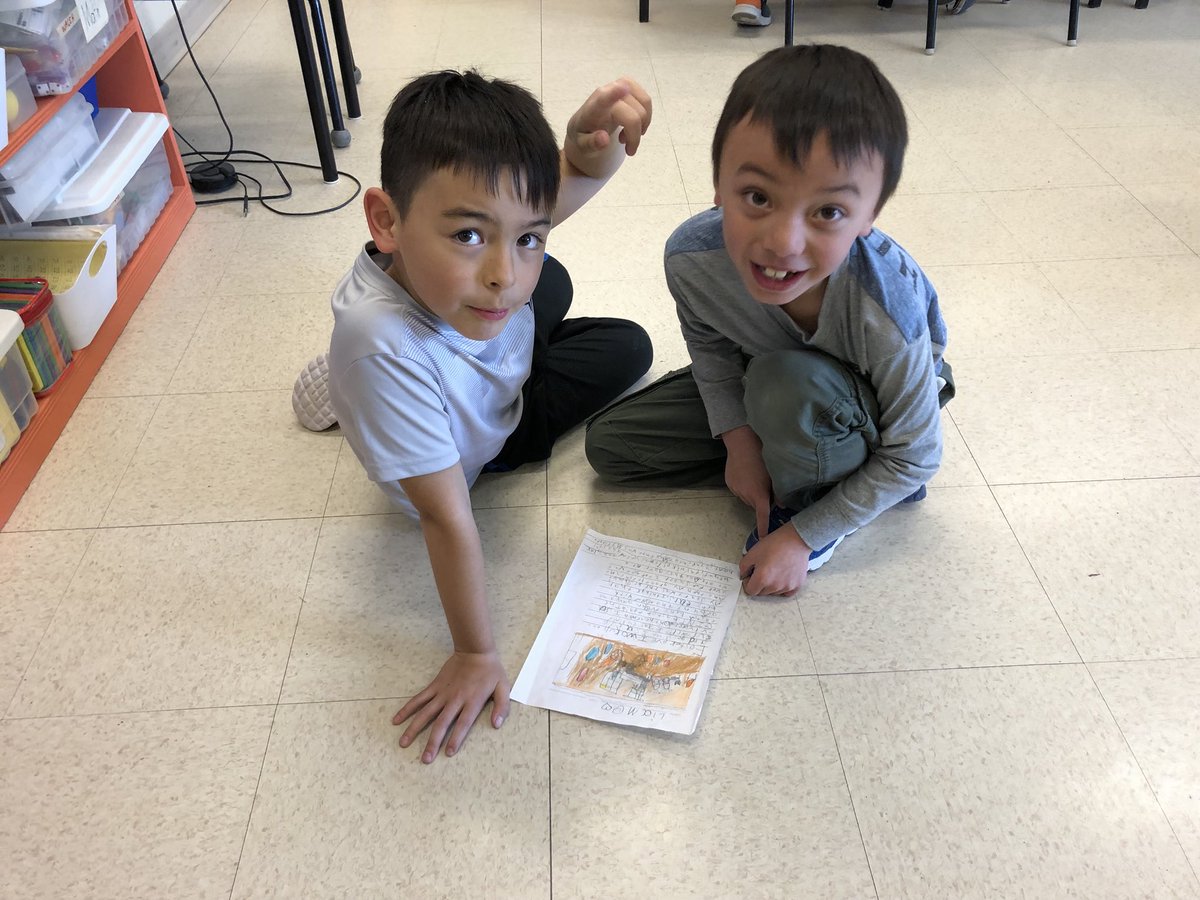 MsWalsh3's tweet photo. Grade 2 students sharing their stories with friends. #PSSLearnig https://t.co/N4XupJ7wIE
