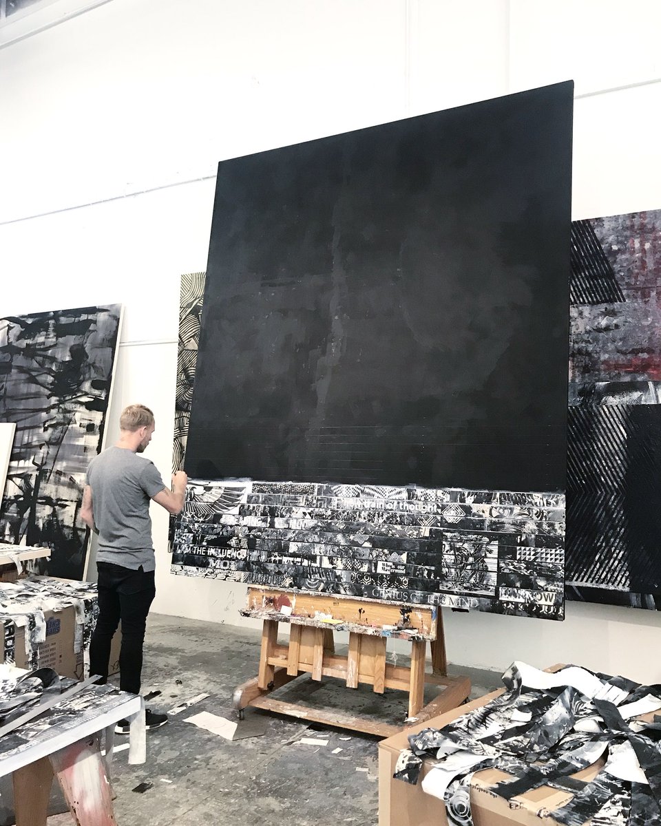 JamesVerbicky's tweet photo. Quite a bit of work remaining for my upcoming exhibition opening @Madison_Gallery second location in the #cedrosdesigndistrict in #SolanaBeach on May 26 // #lajolla #contemporarydesign #bhavanga #jamesverbicky #verbicky #artiststudio #artistsontwitter https://t.co/Kyzh5J6Nc7