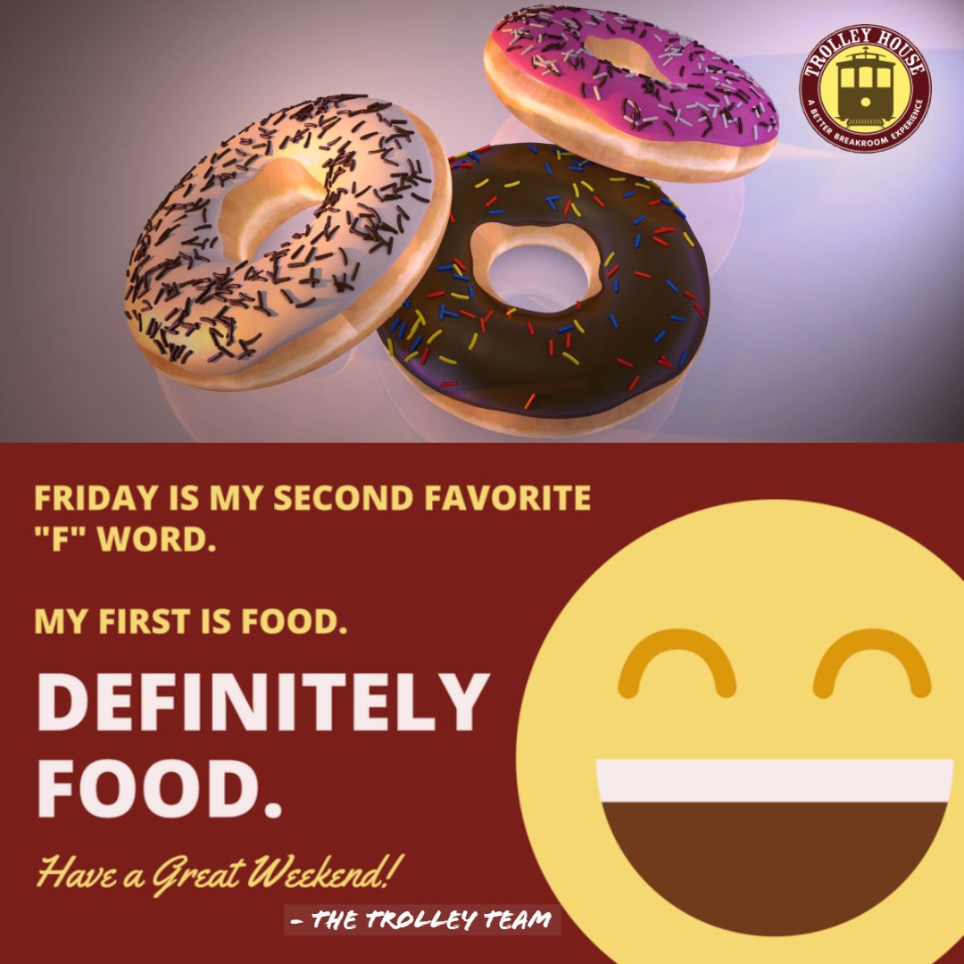TrolleyHouseVA's tweet photo. #TGIF Food and Friday loving peeps! Have a great weekend; your Trolley Micro-Market will be stocked and ready for you on Monday! #Foodies #Richmond #workplace #coffee #Lunchtime #FridayFeeling https://t.co/ZwWuad5xVd