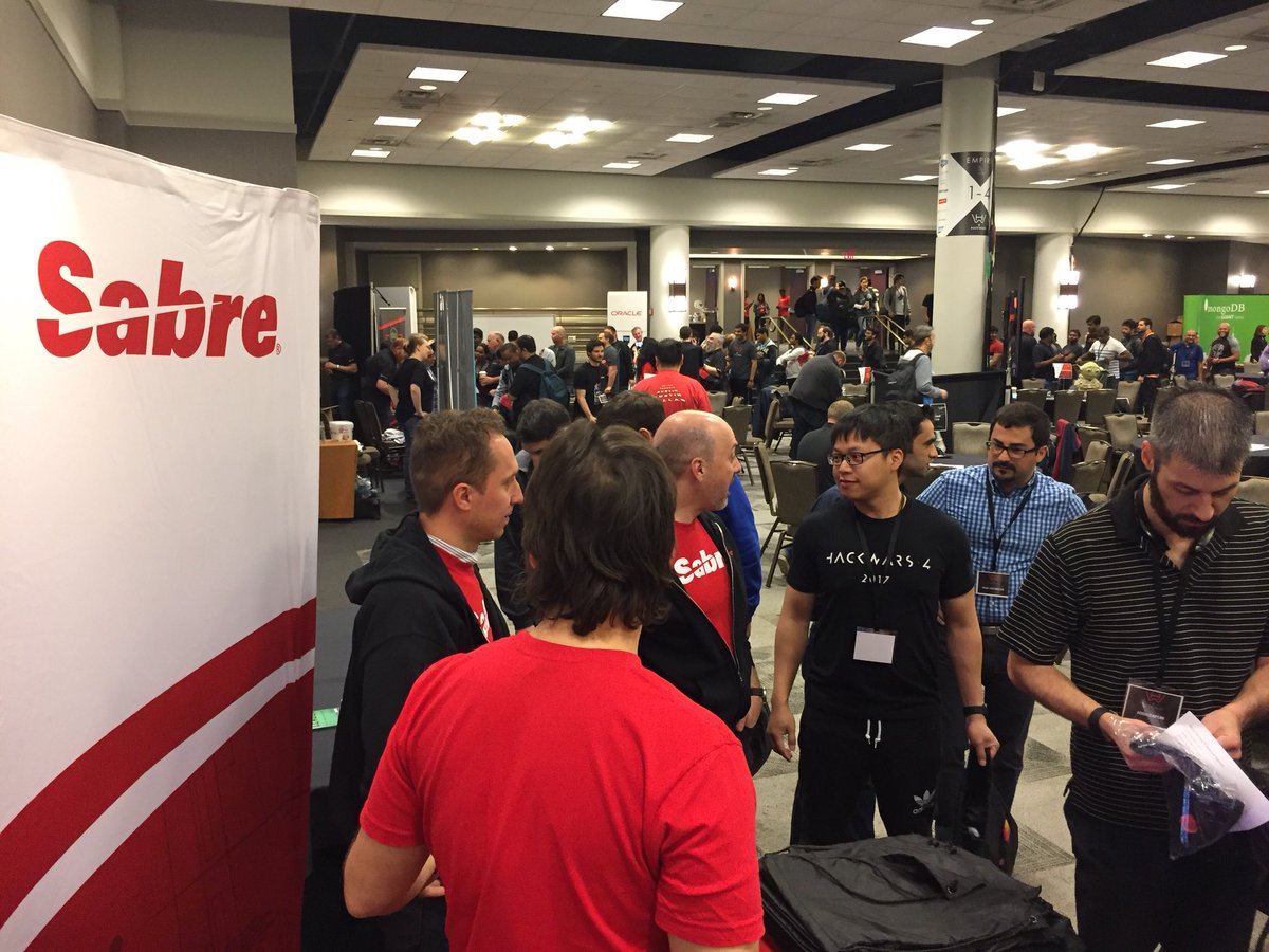 AAHackWars's tweet photo. Go see our Sabre friends! RT @gonzalojorge: @Sabre_Corp βs booth is open at @AAHackWars! Make sure you stop by! If you are shy, go to https://t.co/zMvwspk4o7 and search for βHackwarsβ #AAHackWars https://t.co/sw77JHqbgZ