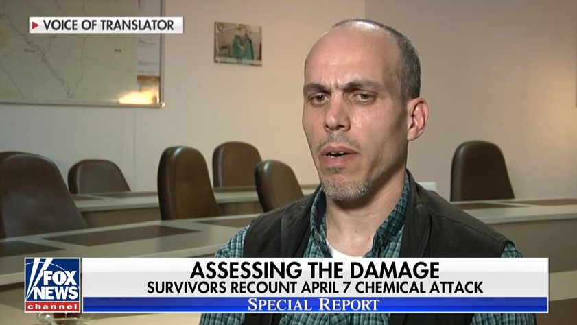 sa_council's tweet image. Hear from a survivor of the #Douma chemical weapons attack as he speaks to @FoxNews youtube.com/watch?v=_tR_zK… #Syria