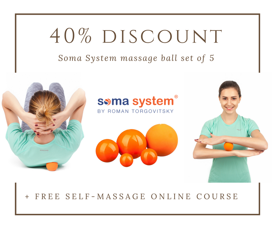 SomaSystem's tweet photo. Hey, friends! We have something cool for you! Follow this link, and you will get 40% Amazon discount on Soma System Massage Ball set of 5 and Free "BECOME YOUR OWN MASSAGE THERAPIST: Full Body Deep Tissue Self Bodywork" Online course trial 
https://t.co/I4io7EaBXX https://t.co/D5Ri8PHKsk