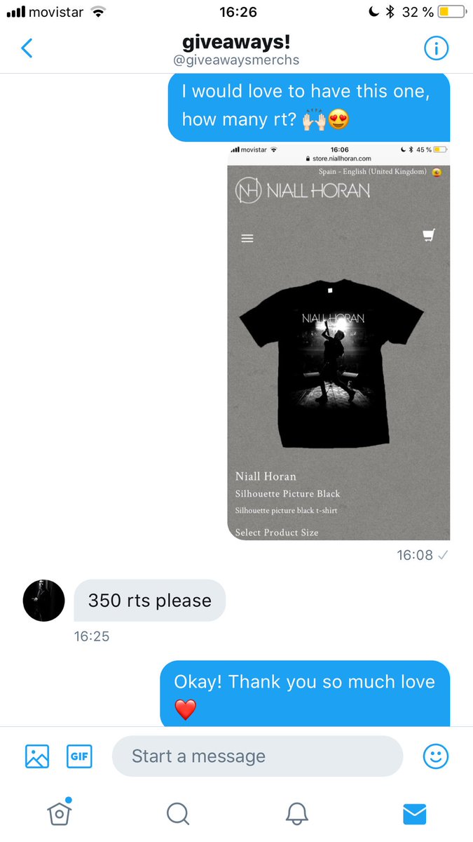 MINCB97's tweet photo. Can you help me to reach 350 rts, please? I need this T-Shirt for Niall’s concert in Barcelona! Thank y’all ❤️ @giveawaysmerchs https://t.co/0AzTiNfDYB
