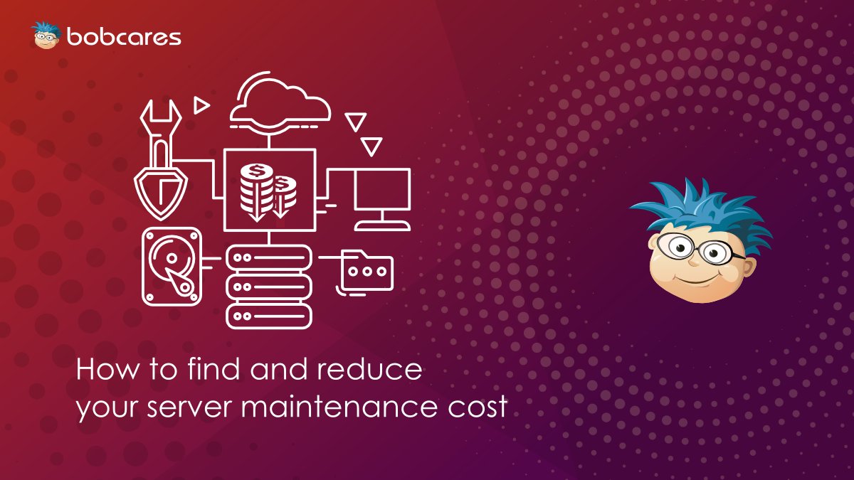 bobcaresblog's tweet image. How much do you spend for maintaining your server? Is it too much? Here&apos;s a split-up of server maintenance costs, and how you can reduce it.

buff.ly/2JcIRho

#bobcares #servermaintenance #servermanagement #cutcosts