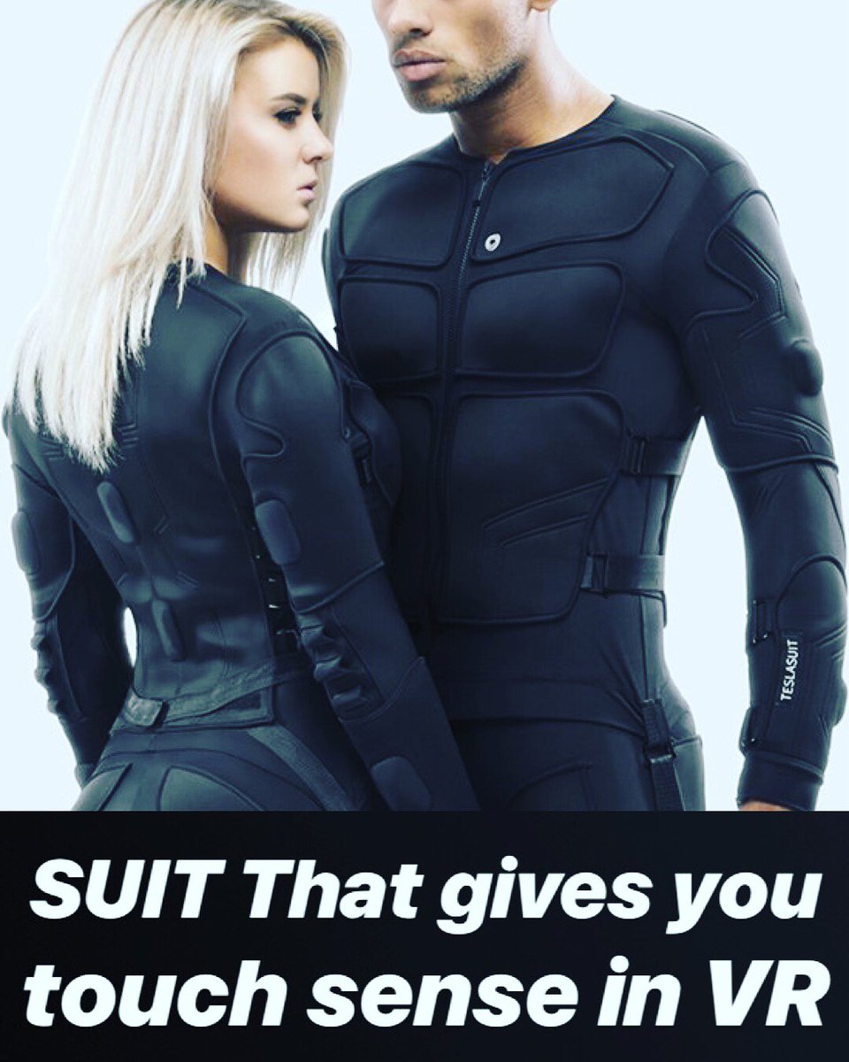 arvrgalaxy's tweet photo. A common depiction of virtual reality (VR) in cyberpunk and near-future science fiction involves the user wearing a full-body rig to allow them to be truly ‘present’ in the virtual environment.Introducing Teslasuit. #vr #vrsuit #teslasuit #virtualrelationship #virtualreality https://t.co/xoemnf2xOK