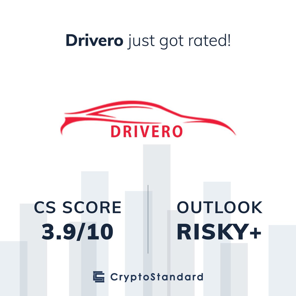 Drivero Ratings by CryptoStandard

A CryptoStandard Score of 3.9 and a Risky+ outlook are assigned to Drivero.

See our analysis on this ICO: cryptostandard.io/ico/drivero/

<a href="/DriveroOfficial/">Drivero - Let's take a ride</a> #cryptostandard #crypto #cryptocurrency #ico #cryptonews #InitialCoinOffering #newcoinsmarketing