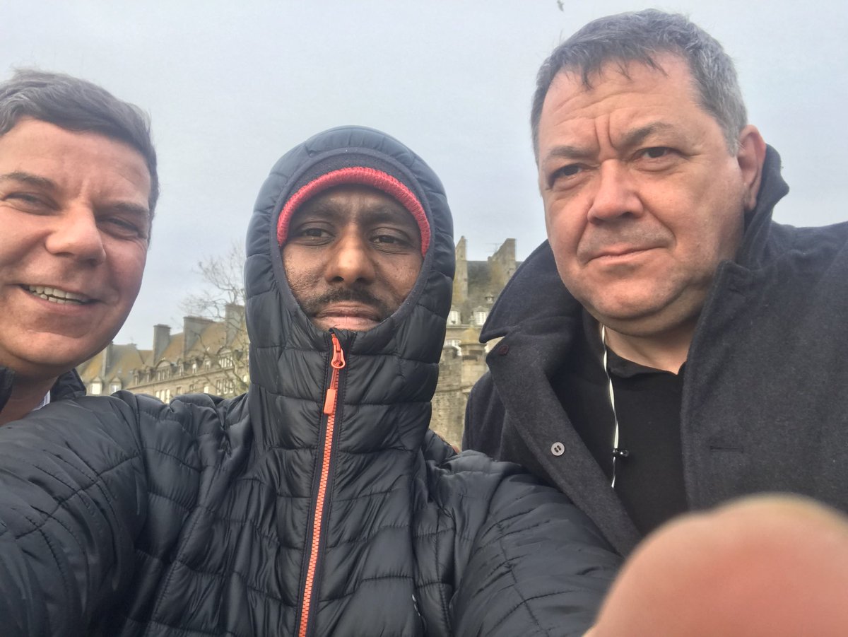 The European team in Brittany last week visiting clients with our very own Raj from South Park 😂