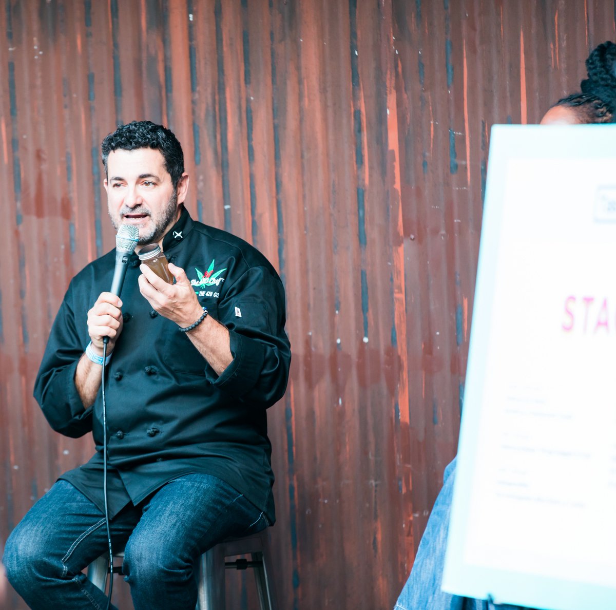 Taste Talks (@tastetalks) on Twitter photo Happy 420! At Taste Talks Los Angeles last fall, we had a dope panel about the present + future of #cannabis cuisine with some of our favorite people: <a href="/EliseMcD420/">Elise McD</a>, <a href="/jeffthe420chef/">JeffThe420Chef 🇮🇱</a>, Andrea Drummer (<a href="/FOOD_ELEVATED/">ELEVATION VIP COOP</a>), and Luke Reyes (La Hoja). Happy 420! At Taste Talks Los Angeles last fall, we had a dope panel about the present + future of #cannabis cuisine with some of our favorite people: <a href="/EliseMcD420/">Elise McD</a>, <a href="/jeffthe420chef/">JeffThe420Chef 🇮🇱</a>, Andrea Drummer (<a href="/FOOD_ELEVATED/">ELEVATION VIP COOP</a>), and Luke Reyes (La Hoja).