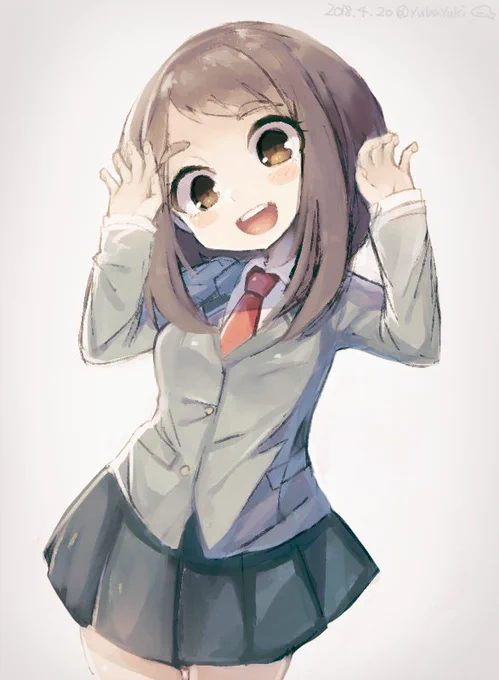 今日の配信見に来て下さった方々ありがとうございました!配信中に描いてたお茶子ちゃんです
色々会話しつつ作業できて楽しかったので、またお暇でしたらぜひ来て下さい(^o^)丿 