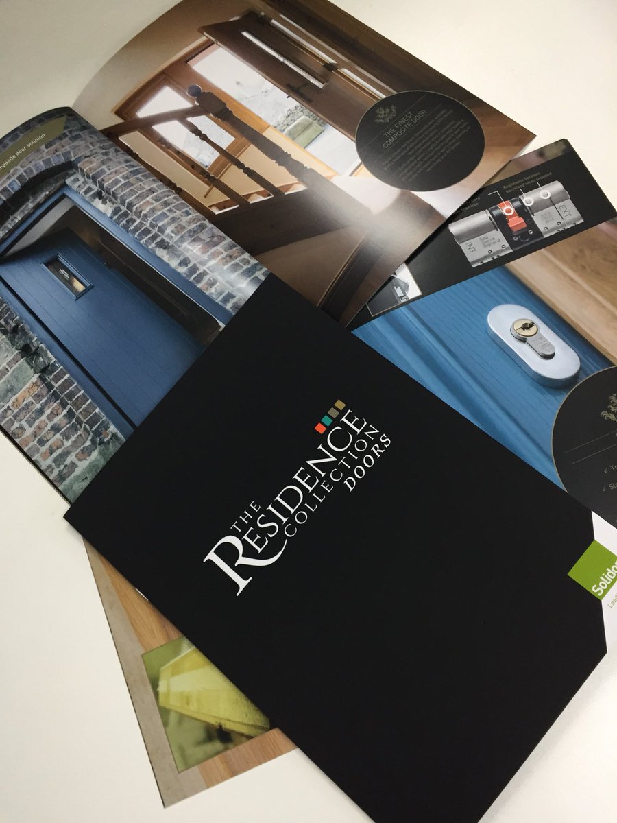 Hot off the press! The brand new Residence Collection Composite Doors brochure. #Tweetus for yours #leadingtheway