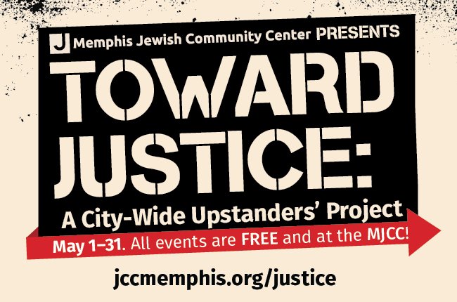 MemphisJCC's tweet photo. Toward Justice: A City-Wide Upstanders’ Project. May 1-31.
Learn more at https://t.co/HpRZz0c9hi https://t.co/JgFQv416CJ