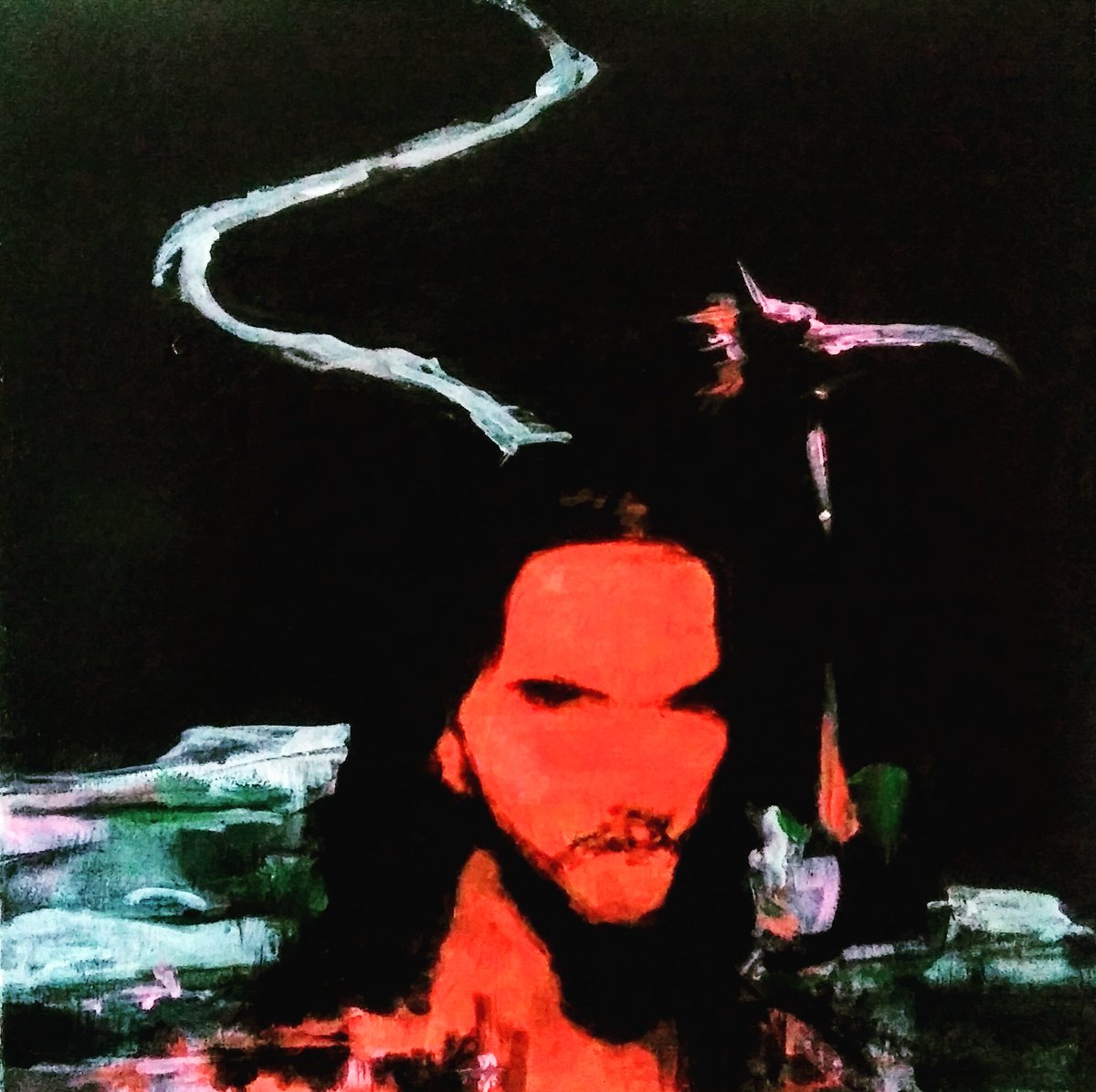 ADiazArnido's tweet image. &quot;Walking in my shoes...&quot;
Mixta s/t.
2018

#pintura #pequeñosformatos #DepecheMode