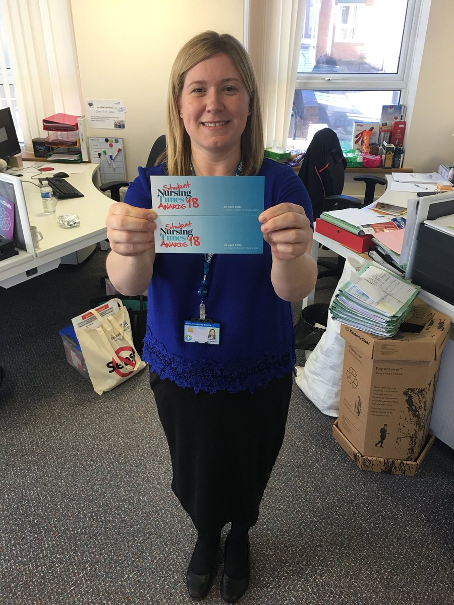 ami_jackson5's tweet photo. Student nursing times awards tickets have arrived very proud  @garyhal35615390 @HayleyClarky86 #studentinnovationinpractice awards ceremony 26.04.18 https://t.co/sorTGy8kMW