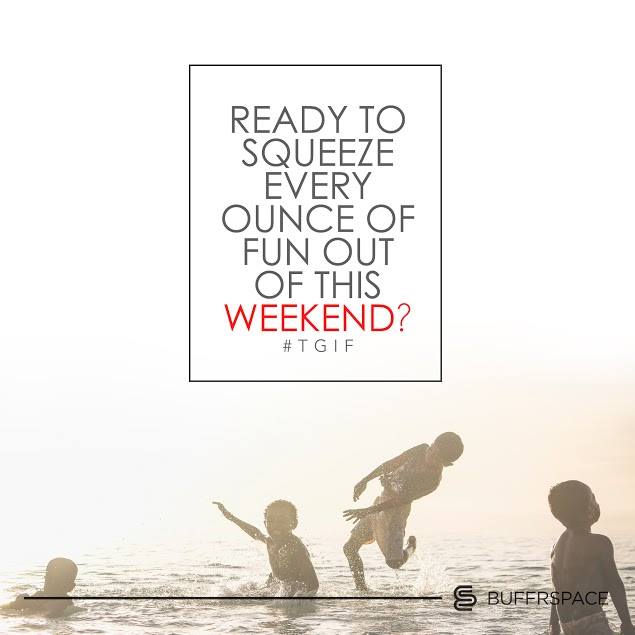 Weekend loading... Who's ready? #TGIF