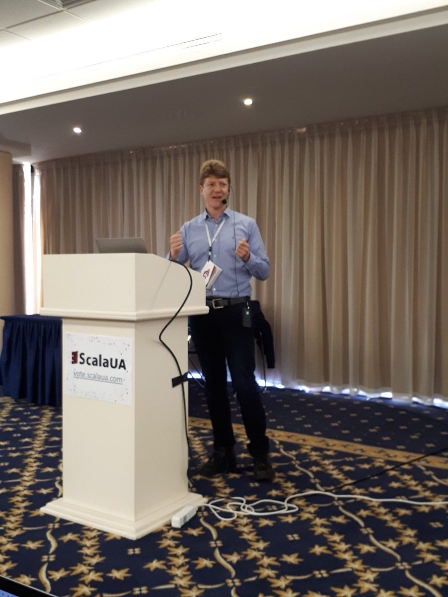 ScalaUA_Conf's tweet photo. Matthias Langer at #ScalaUA - Spark ML Meets Real Estate https://t.co/4K5l5DCXZX