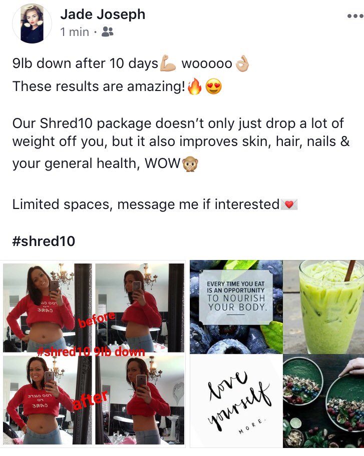 JadeJosephX's tweet photo. Message me for more info, let’s get shreddy🙊💪🏼🏃🏻‍♂️👙 
#shred10 #juiceplus https://t.co/NxclNZs8bS