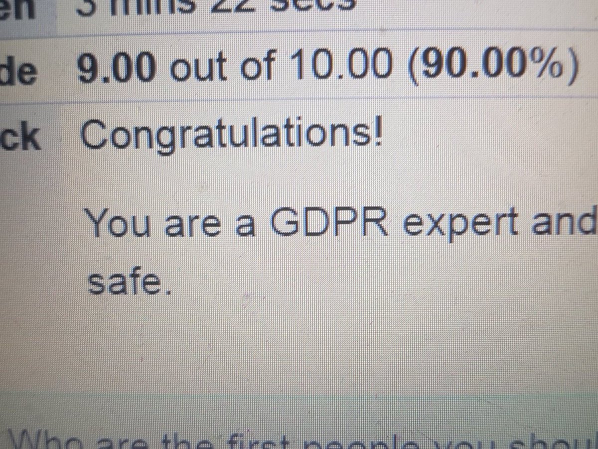 liz_isabella's tweet image. Huzzah! #smallwins #GDPRtraining