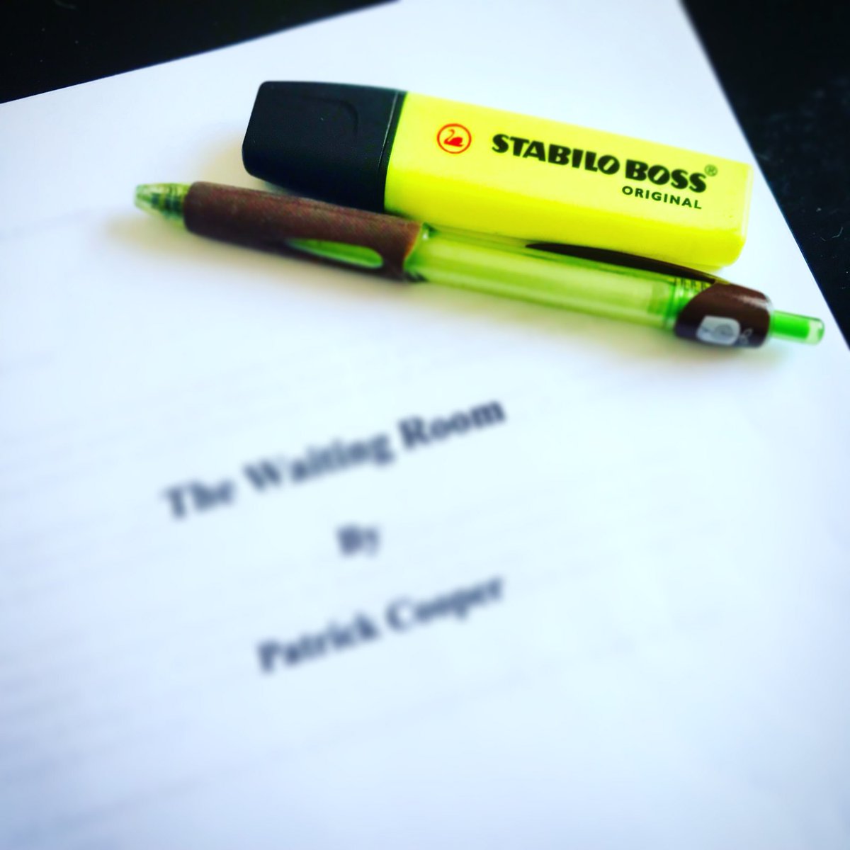 MarcusActor's tweet photo. New Script = New Inspiration! #actorslife #marcusaurelius2 #newplay #fringefestival2018 #cph #thewaitingroom https://t.co/5qdTc2bj6i